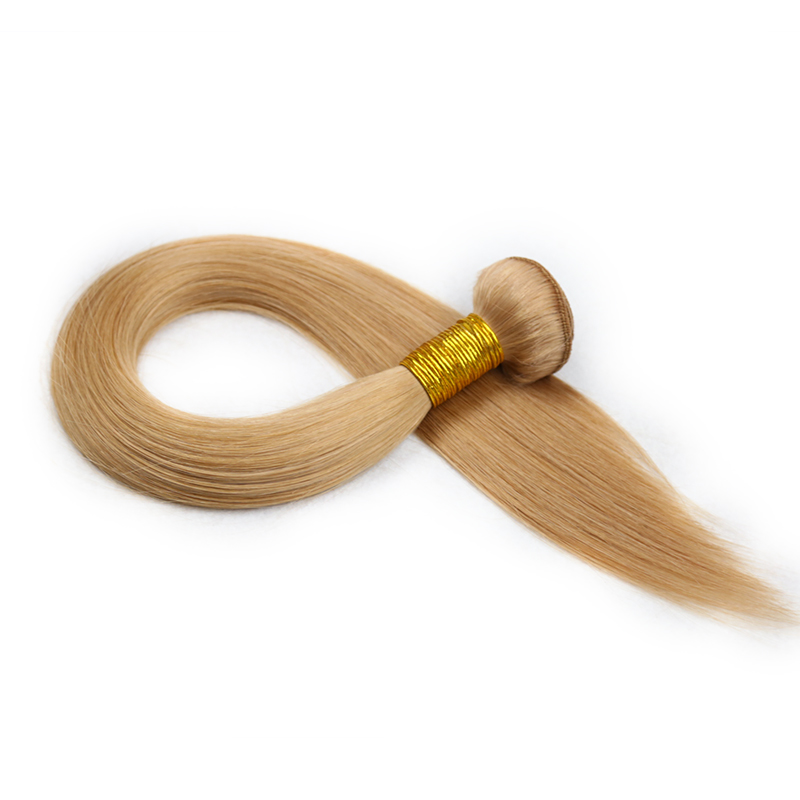 High Quality Machine Hair Weft Sewing Making Machine Double Weft Remy Hair Extension Honey Blonde